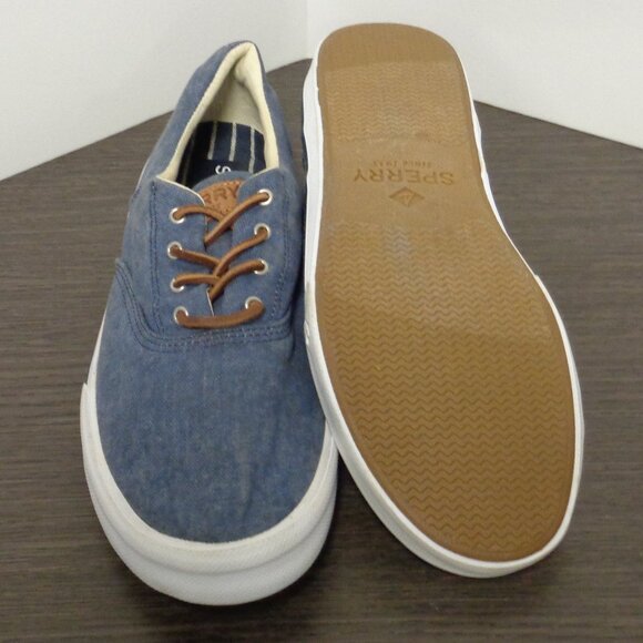 Brand New Sperry Mens Striper II STS16797 Blue Lace Up Sneakers. Size 10. F53 - Picture 4 of 8
